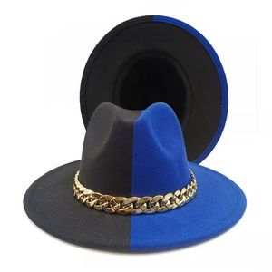 Black & Blue Zeta Phi Beta Inspired Fedora